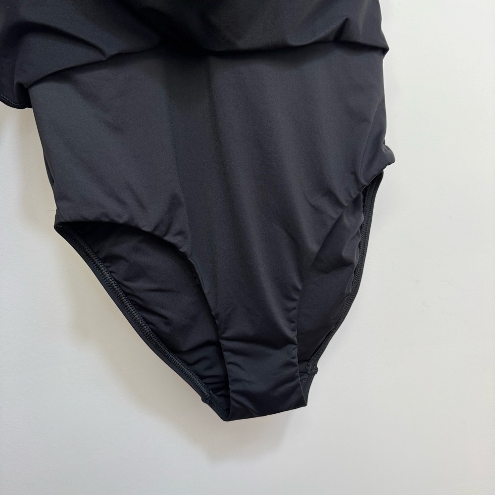Lands End Mesh V-Neck Mini Swimsuit Dress Women Size 6 One Piece - Picture 5 of 16